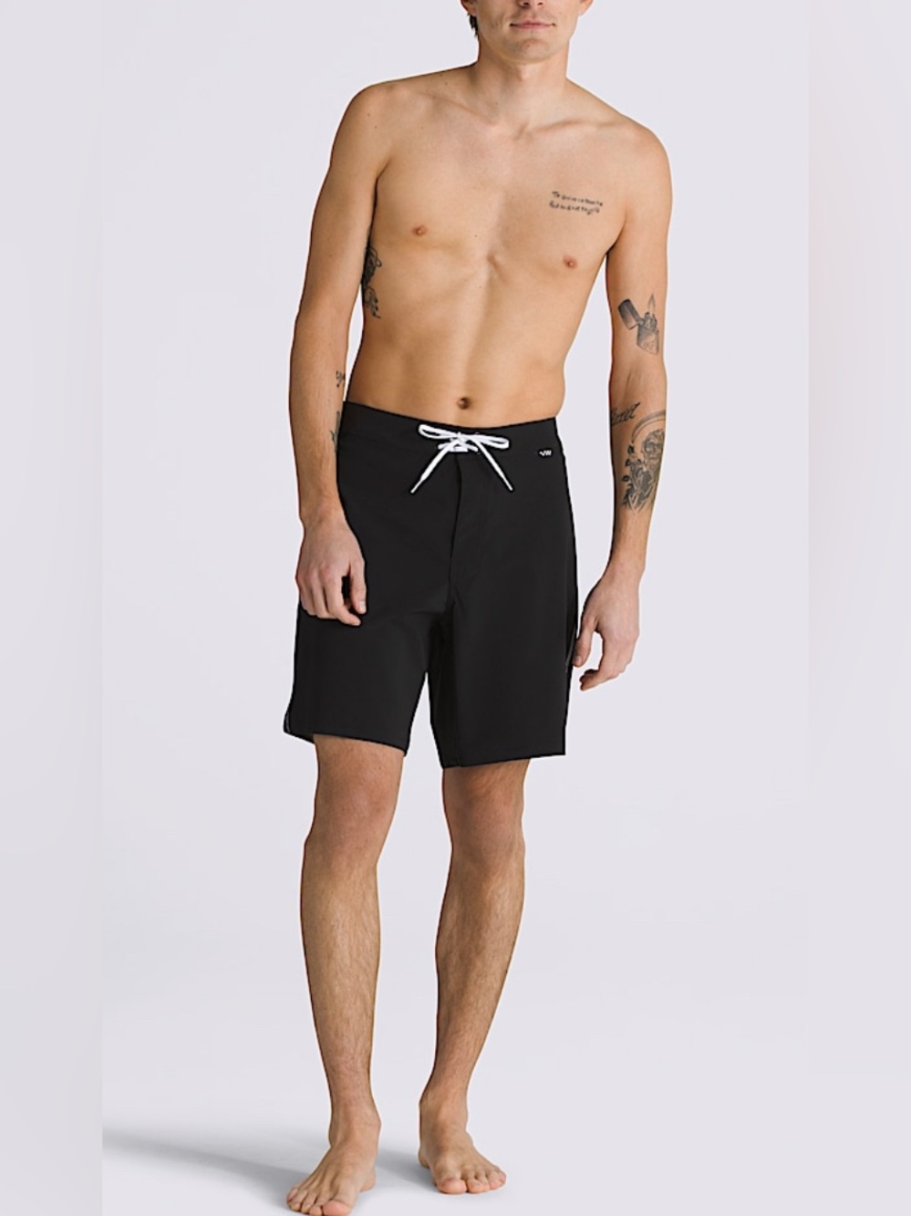 Vans Mens Black Daily Solid Stretch 18” Outseam Board Shorts NEW Size 34 Reg